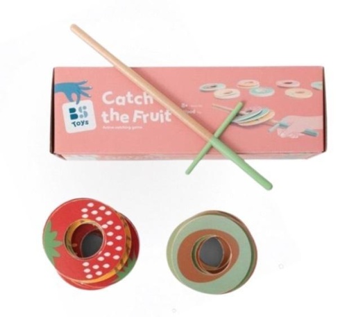 Drewniane Łap owoce, BS Toys