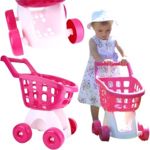 WÓZEK SKLEPOWY RÓŻOWY, TECHNOK