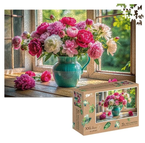 Puzzle drewniane 500 Kwitnące okno, Alexander