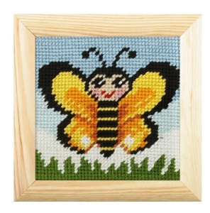 HAFT Z RAMKĄ. MOJE PIERWSZE WYSZYWANIE - MOTYLEK