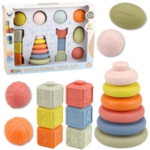 ZESTAW PIŁECZEK SENSORYCZNYCH 18EL., LEANTOYS