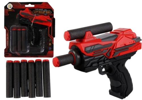 Pistolet na miękkie strzałki red mini, Pro Kids