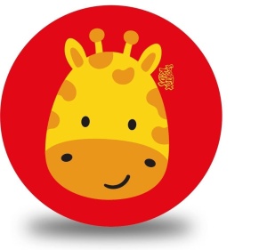 PIŁKA PVC SPORTOX KIDS 230MM - ŻYRAFA, ARTYK