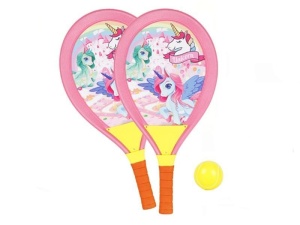 RAKIETKI SPORTOX KIDS DO TENISA Z PIŁKĄ I LOTKĄ