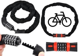 BLOKADA NA ROWER ZAMEK SZYFROWY KOD NUMERYCZNY