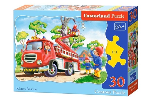 Puzzle 30 Strażacy w akcji CASTOR, Castorland