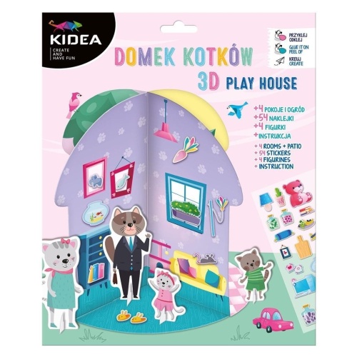 Domek 3D dla kotków KIDEA, DERFORM