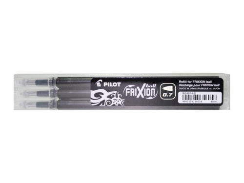 Wkład FriXion BLS-FR7 B czarny 3szt PILOT, PILOT