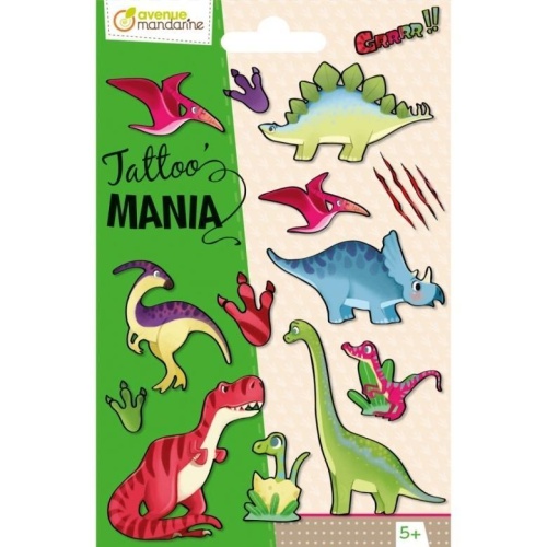 Tatuaże zmywalne Dinozaury, Clairefontaine