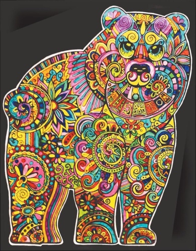 Kolorowanka Welwetowa 47x35 Niedźwiadek, Stepp