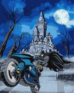 MALOWANIE PO NUMERACH - BATMAN. BATCYCLE METAL...