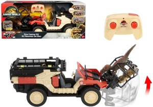 JURASSIC WORLD SAMOCHÓD RC Z DINOZAUREM, MATTEL