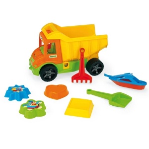 MULTI TRUCK WYWROTKA Z ZESTAWEM DO PIASKU, WADER
