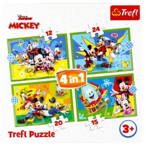 PUZZLE 4W1 WŚRÓD PRZYJACIÓŁ TREFL, TREFL