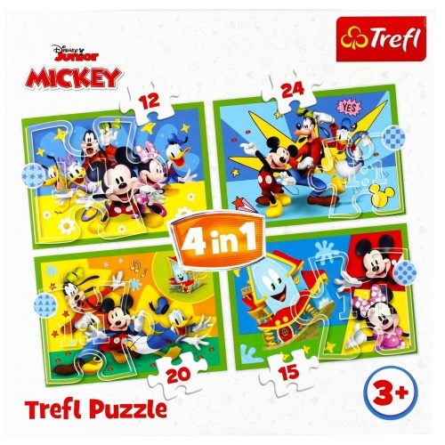 Puzzle 4w1 Wśród przyjaciół TREFL, Trefl
