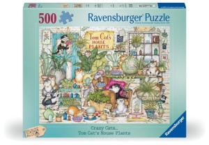 PUZZLE 2D: CRAZY CATS 500EL, RAVENSBURGER