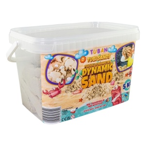 PIASEK DYNAMICZNY - NATURALNY 5KG BOX, TUBAN