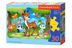 PUZZLE 30 JELEŃ I PRZYJACIELE CASTOR, CASTORLAND