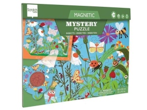 PUZZLE MAGNETYCZNE I GRA 2W1 ROBACZKI, SCRATCH