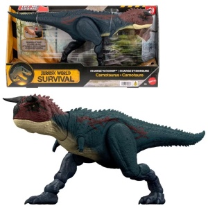 JURASSIC WORLD KARNOTAUR ROZPĘDZONY ATAK, MATTEL