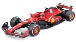 FERRARI FORMULA WITH HELMET & PLASTIC STAND