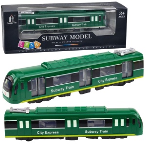 POCIĄG CITY EXPRESS ŚWIATŁO DŹWIĘK ZIELONY