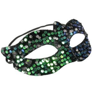 MASKA WENECKA Z CEKINAMI CIEMNA, ARPEX