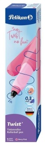 PIÓRO KULKOWE TWIST BERRY PINK 0,3MM PELIKAN