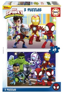 PUZZLE 2X48 SPIDEY I SUPER-KUMPLE, EDUCA