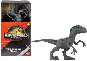 JURASSIC WORLD REBIRTH VELOCIRAPTOR BLUE 15CM