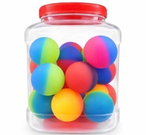 PIŁKA KAUCZUKOWA 45MM (26SZT), MERKPOL