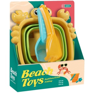 ZESTAW DO PIASKU SKŁADANE WIADERKO KRAB, TRIFOX