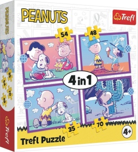 PUZZLE 4W1 PEANUTS SNOOPY TREFL, TREFL