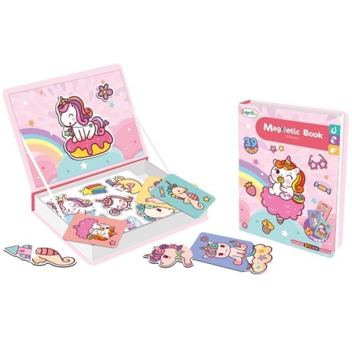 Książeczka magnetyczna jednorożce, Trifox