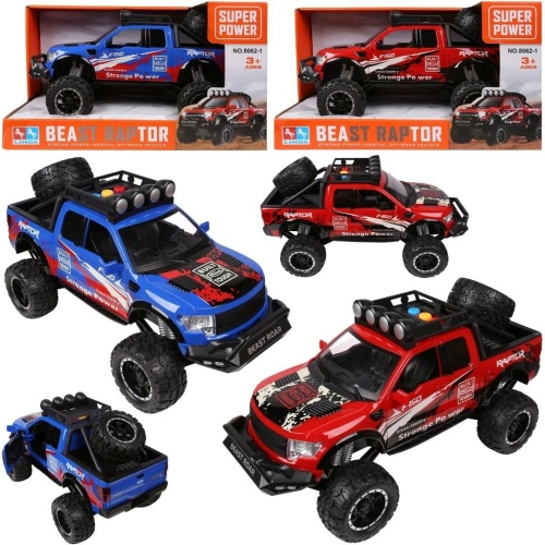 Auto terenowe na baterie ze światłem i dźwiekiem