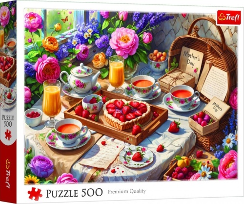 Puzzle 500 Słodkości na Dzień Mamy, Trefl