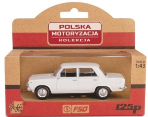 KOLEKCJA PRL FIAT 125P BIAŁY, DAFFI