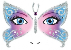 NAKLEJKA FACE ART MOTYL, HERMA