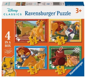 PUZZLE 4W1 KRÓL LEW, RAVENSBURGER