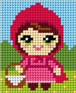 HAFT. MOJE PIERWSZE WYSZYWANIE - CZERWONY KAPTUREK