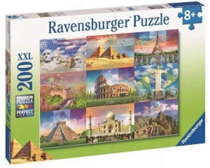 PUZZLE 200 MONUMENTALNE BUDYNKI, RAVENSBURGER