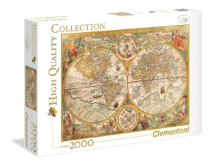 PUZZLE 2000 HQ ANCIENT MAP, CLEMENTONI