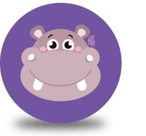 PIŁKA PVC SPORTOX KIDS 230MM - HIPOPOTAM, ARTYK