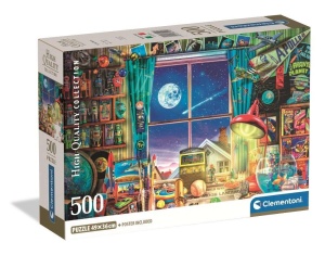 PUZZLE 500 TO THE MOON, CLEMENTONI