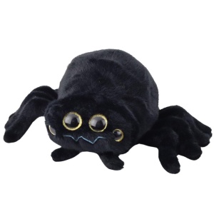 MASKOTKA OWAD PAJĄK CZARNY 30CM, LEANTOYS