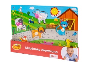 UKŁADANKA DREWNIANA ZAGRODA, SMILY PLAY