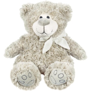 MIŚ Z KOKARDĄ ECRU 27CM, BEPPE
