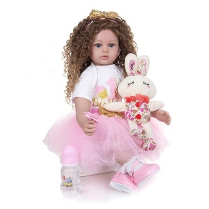 LALKA DZIEWCZYNKA 56CM, ASKATO