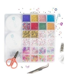 ZESTAW KORALIKÓW DO WYROBU BIŻUTERII, DALPRINT