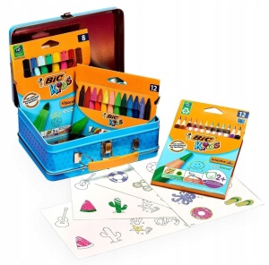 ZESTAW ARTYSTYCZNY W METALOWYM PUDEŁKU BIC, BIC